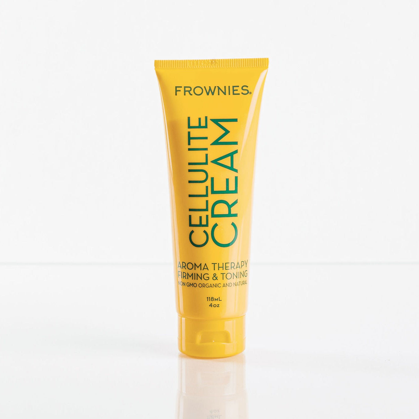 Frownies cellulite cream aroma therapy for firming and toning the skin. Non GMO, organic and natural 118mL or 4 oz