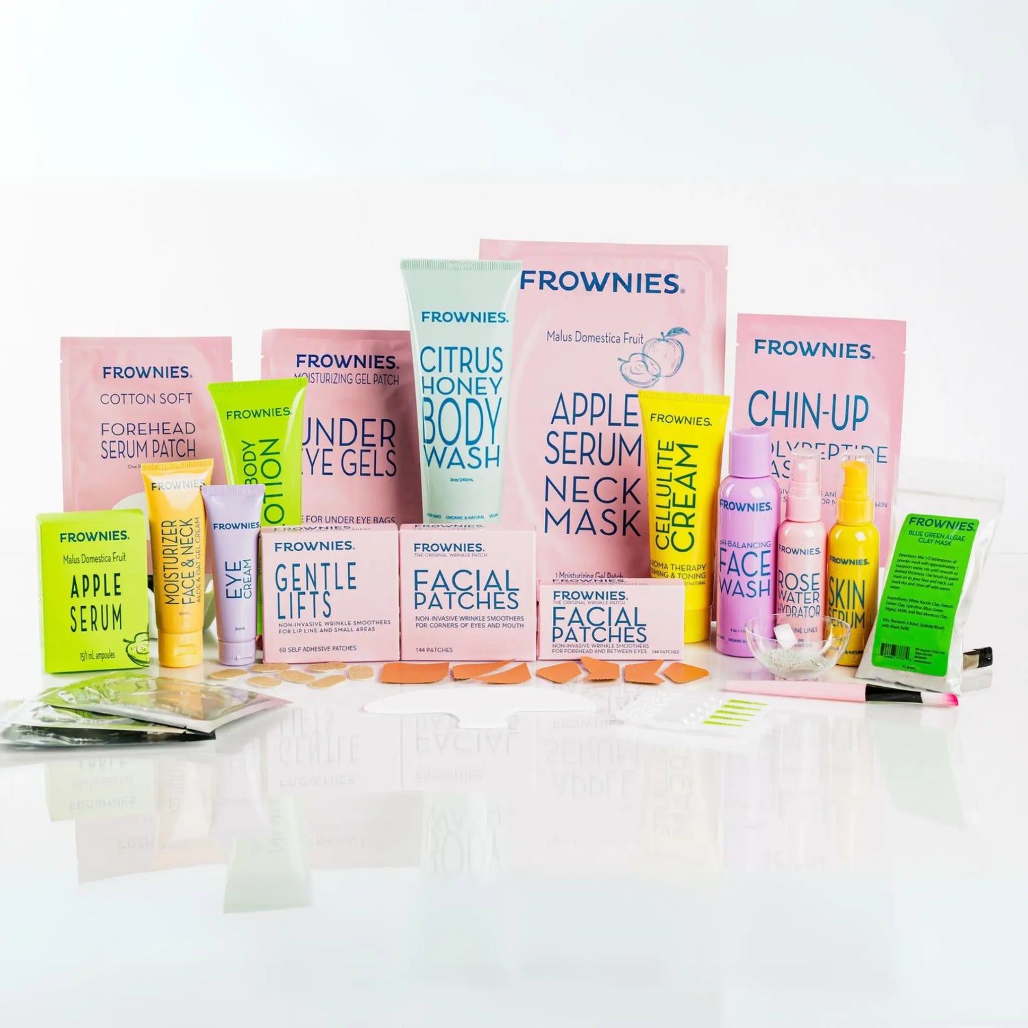 a group of frownies products 